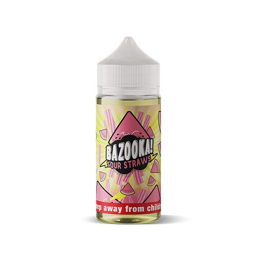 Bazooka Sour Straws - Watermelon 100ml - Image 2