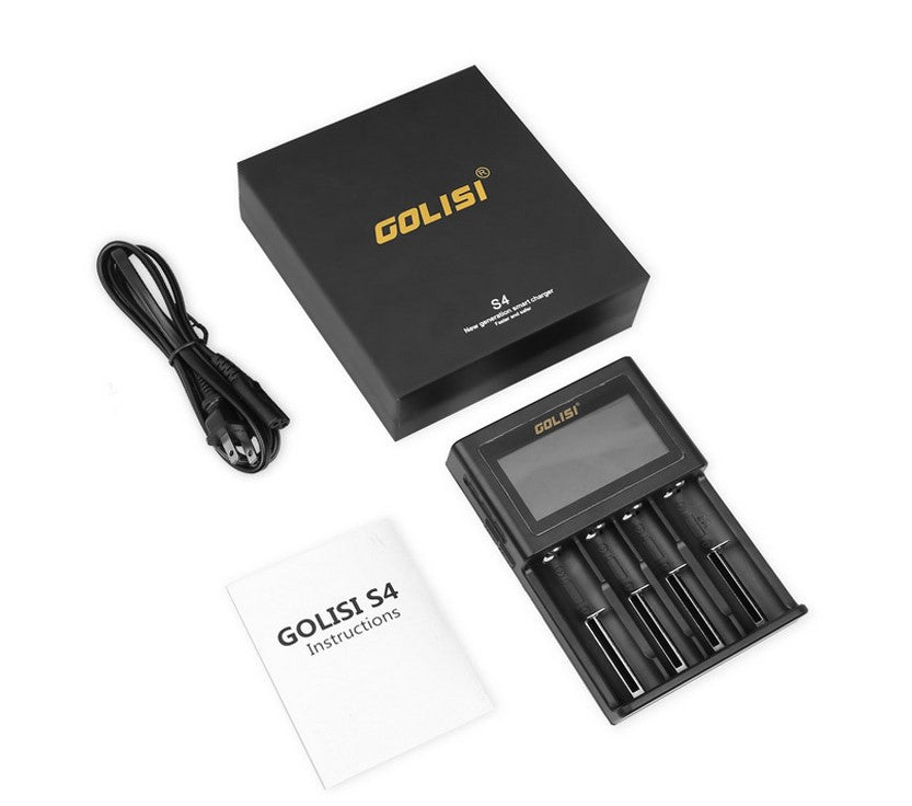 Golisi S4 Smart Charger with LCD Screen (4 Bay) - Image 5